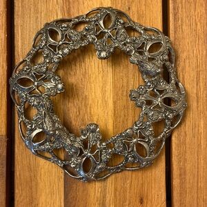 Vintage Metzke Pewter Candle Topper